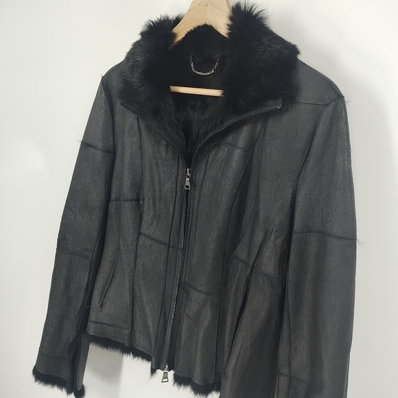 Guess Vintage Rabbit Fur Jacket - Picture 2 of 7